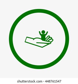 hand, a child icon