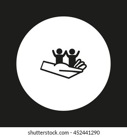 hand, a child icon