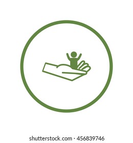 hand, a child icon
