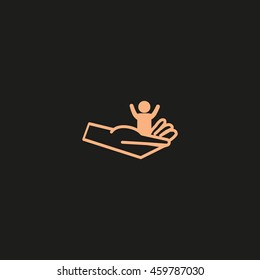 hand, a child icon