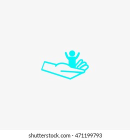 hand, a child icon