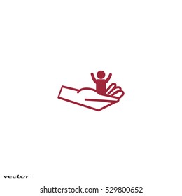 hand, a child icon