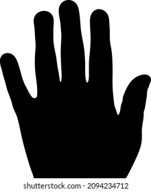 hand of a child on a white background vector art