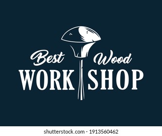 Hand chisel for wood craft workshop. Carpenter tool or equipment for repair, professional carpentry work