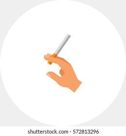 Hand with Cigarette Icon