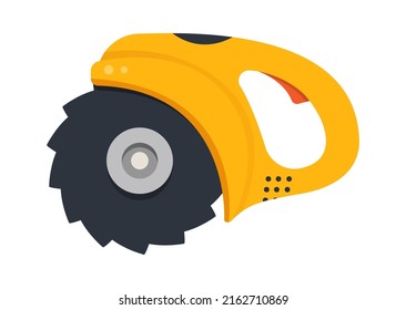 Hand circular saw Construction Tool Icon. Vector illustration