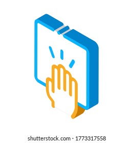 Hand Clapping Icon Vector. Isometric Hand Clapping isometric sign. color isolated symbol illustration