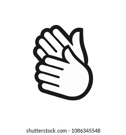 Hand Claps icon black white