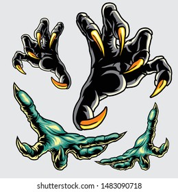Hand Claw Vector style art