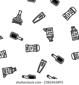 hand clean soap virus vector seamless pattern thin line illustration