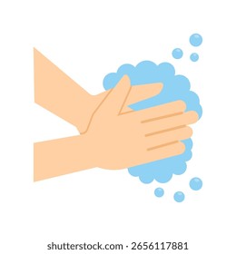 Limpieza de manos Flat Vector Icon Eps 10 Files