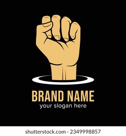 elemento de logotipo apretado a mano, plantilla de logotipo apretado a mano, ilustración vectorial del logotipo apretado a mano