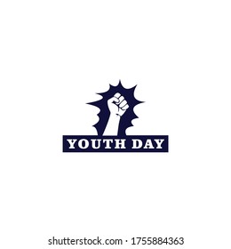 A hand clenched logo which means uplifting, young