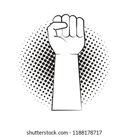 Hand clenched symbol
