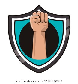 Hand clenched symbol
