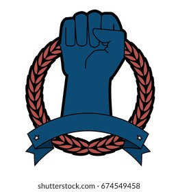 Hand clenched symbol
