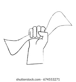 Hand clenched symbol
