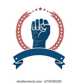Hand clenched symbol