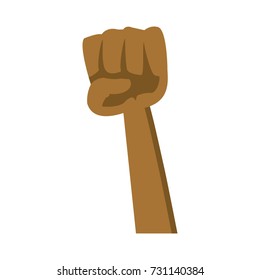 Hand clenched symbol