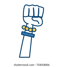 Hand clenched symbol