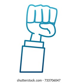 Hand clenched symbol