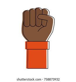 Hand clenched symbol