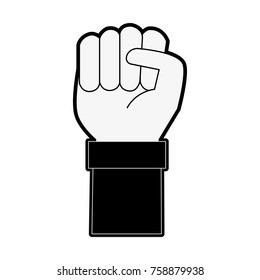 Hand clenched symbol