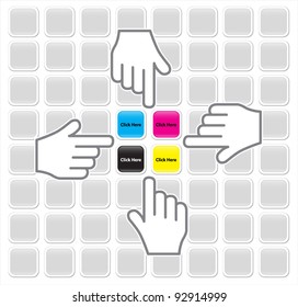 HAND CLICK BUTTON