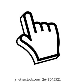 Hand click cursor symbol. Click icon sign. Vector eps 10