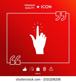 Hand click, icon