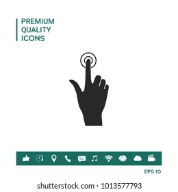Hand click icon
