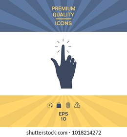 Hand click, icon
