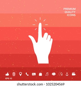 Hand click, icon
