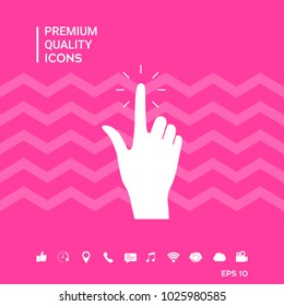 Hand click, icon