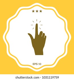 Hand click, icon
