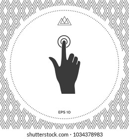 Hand click icon