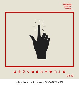 Hand click, icon