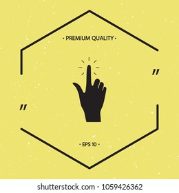 Hand click, icon