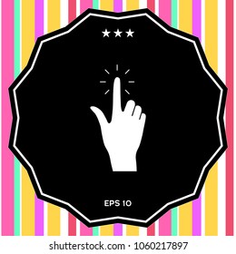 Hand click, icon