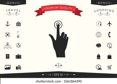 Hand click icon