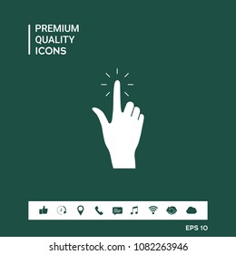 Hand click, icon