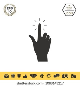Hand click, icon