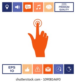 Hand click icon