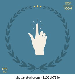 Hand click, icon