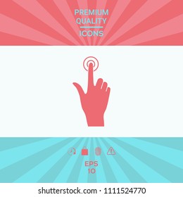 Hand click icon