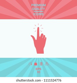 Hand click, icon