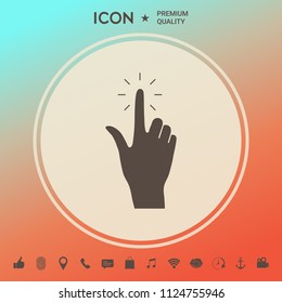 Hand click, icon