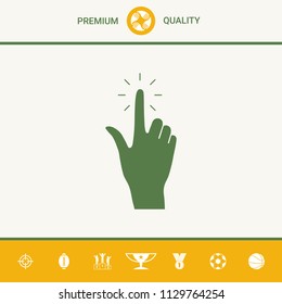 Hand click, icon