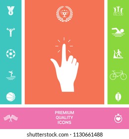 Hand click, icon
