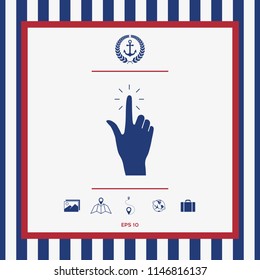 Hand click, icon